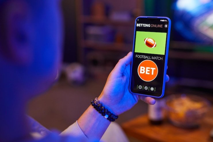 Professional live dealer in Blueprint Gaming studio conducting a roulette spin